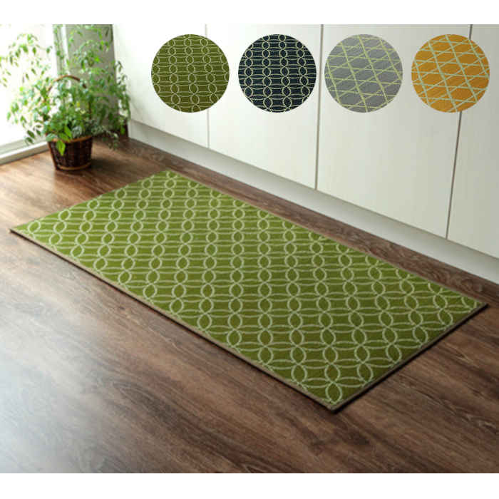 Kitchen Mats - 【代引不可】キッチンマット 60×120cm 幅広タイプ い草 畳 抗菌防臭 防汚性 耐久性 洗濯不要 滑りにくい ウレタン貼り 青森ヒバエッセンス加工 和モダン IKEHIKO IGSK60120