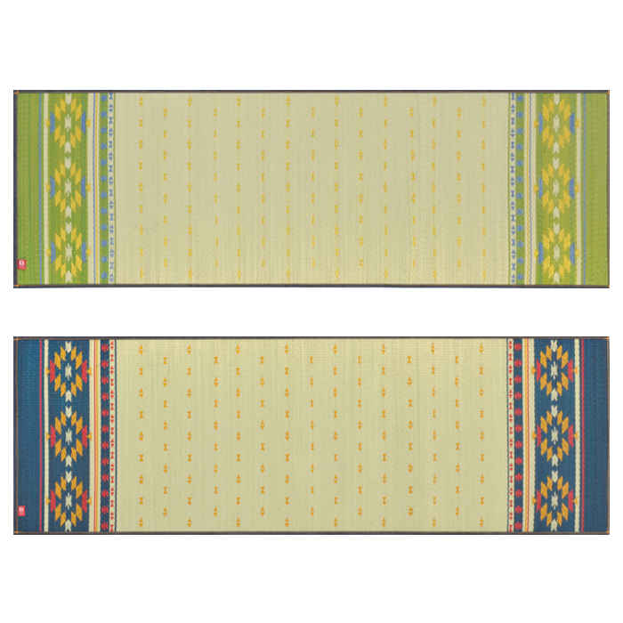 【代引不可】ヨガマット 60×180cm い草マット 純国産い草使用 抗菌防臭 青森ヒバエッセンス加工 クッシ..