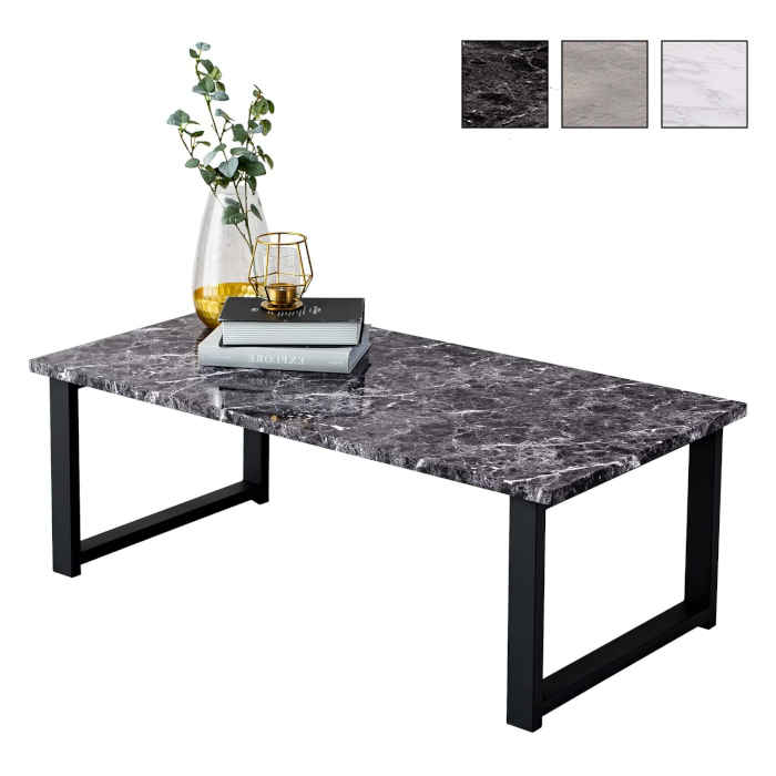 【北海道・沖縄・離島配送不可】【代引不可】センターテーブル フリーテーブル 幅90×奥行45×高さ32cm 石目調 スチール脚 四角脚 耐水性抜群 シンプル モ...