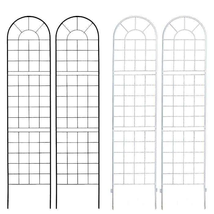 【北海道・沖縄・離島配送不可】【代引不可】フェンス アイアンフェンス クラシックフェンス220 ハイタイプ 2枚組スチール ローズフェンス 庭 ガーデン ガーデニング 花壇 薔薇 仕切り 目隠し 防犯 住まいスタイル YB016H-2P