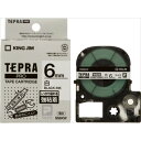 【キングジム】【テプラ】PROテープ 強粘着 白ラベル 黒文字 製品型番:SS6KW