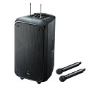 【沖縄・離島配送不可】【代引不可】拡声器 スピーカー ワイヤレスマイク付き 最大200Wの大出力で広い会議室や体育館などでも使える 移動に便利なキャスター付き ...