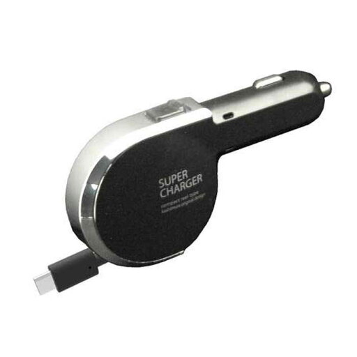 DC充電器 DCチャージャー リール式 ハイパワー 3A 車のシガーソケットからスマートフォンのバッテリーを充電 USB Type-C 専用 ブラック カシムラ AJ-515 DC充電器 DCチャージャー リール式 ハイパワー 3A 車のシガーソケットからスマートフォンのバッテリーを充電 USB Type-C 専用 ブラック カシムラ AJ-515