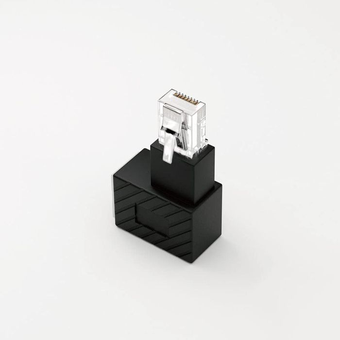 LAN角度変更コネクター LANコネクタ L字 角度 変更 RJ45 UTP CAT6A 10ギガビット対応 世田谷電器 中町2丁目 AREA AR-LL2