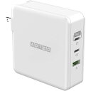 【代引不可】USB充電器 PowerDelivery3.1対応 充電器 ホワイト GaN(窒化ガリウム)採用 急速充電器 最大140W(28V/5A) Type-C x2, Type-A x1ポート ホワイト ADTEC APD-V140AC2-WH
