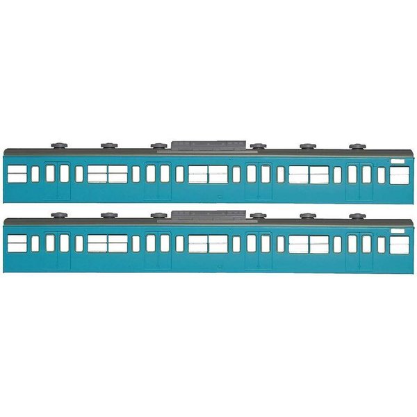 SEARCH WORD：鉄道模型 エヌゲージ 電車模型 列車模型 モデル セット キット ジオラマ リアル 車両 greenmax グリーンマックス商品概要：従来のEVOシリーズのボディパーツを、実車と近似の色合いで着色したキットで、国鉄（JR）103系のうち「低運転台・非ユニット窓」の冷房改造車をプロトタイプとした製品です。 基本パーツは従来のEVOシリーズのパーツを適用しており、組みやすく高品質で塗装の手間をかけずに組立が可能です。動力ユニットや床板パーツは、別売のコアレス動力ユニット・ピボット集電台車対応床板を採用した「床下台車セット」をお好みの編成にあわせて組み合わせます。 ■実車に近似した成型色と塗装をし製品化します。 ■増結用サハ2両ボディキットは『サハ103、サハ103』のセット構成 ■屋根はダークグレー(GMカラー35 ダークグレー近似色)成型です。 ■JRマークが付属しますので、JR化後の仕様も再現できます。 ■台車・床板・床下機器・動力ユニットなどとパンタグラフは付属しませんので、別売の床下台車セットをご使用ください(下記参照)。 ※模型化にあたり一部実車と異なる箇所がございます。予めご了承ください。 【商品セット構成】 ・ボディ（スカイブルーで塗装済み） ・屋根（成型色がダークグレー） ・ベンチレーター（成型色がグレー） ・クーラー（成型色がグレー） ・ガラス（Hゴムはグレー、サッシは銀色で印刷済み）商品仕様：■メーカー：グリーンマックス■JANコード：4946950180125■商品名：Nゲージ 国鉄 JR 103系 低運・非ユニット窓・冷改車・スカイブルー 増結用 サハ 2両 ボディキット 鉄道模型 電車 greenmax■型番：18012■ブランド：グリーンマックス■シリーズ：Nゲージ■著作権：JR東日本商品化許諾済 JR東海承認済 JR西日本商品化許諾済■注意：※掲載している写真は試作品（製品と仕様が一部異なる）の場合があります。※商品概要、仕様、サービス内容及び企業情報などは商品発表時点のものです。※最新の情報に関しましては、メーカーサイトをご覧ください。※発売前予約商品についてはメーカーの商品製造数により納期が遅れる場合やご注文キャンセルをお願いする場合がございます。