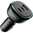 DC充電器 PowerDelivery対応 シガーソケットタイプ充電器 PD対応 165W USB Type-A 1ポート Type-C 2ポート ブラック ADTEC ACPD-V165AC2(2)