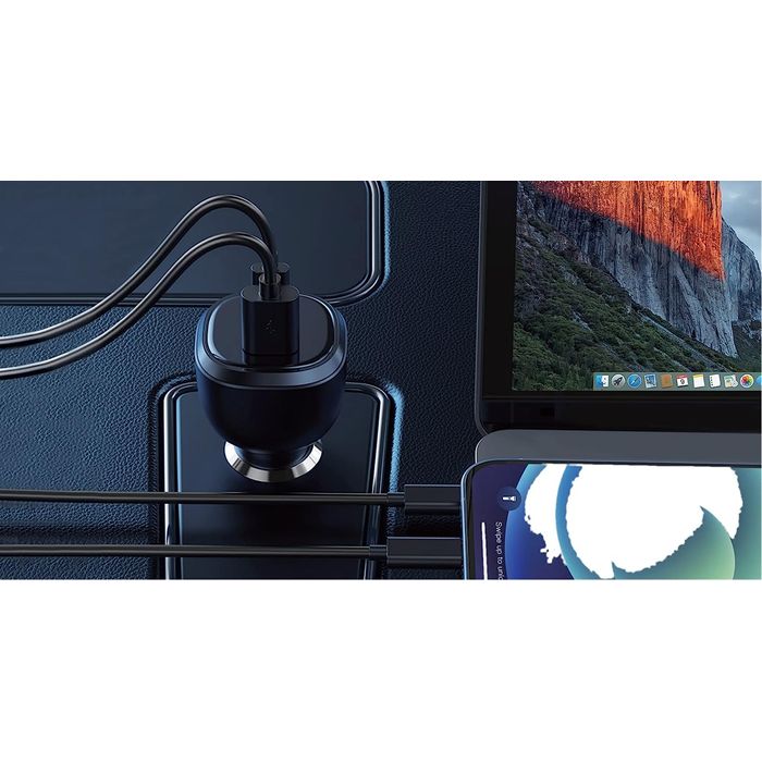 DC充電器 PowerDelivery対応 シガーソケットタイプ充電器 PD対応 165W USB Type-A 1ポート Type-C 2ポート ブラック ADTEC ACPD-V165AC2