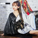 花魁コスプレ 着物コスプレ 着物ドレス 着物衣装 ワンピースタイプ鶴和柄着物ドレス ステージ衣装 舞台衣装 ダンス衣装 イベント衣装 コスチューム 演出服 芸能...