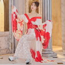 花魁 コスプレ ロング 仮装 コスプレ 和服 着物 花魁 ドレス 着物 コスプレ セクシー シフォン×インナー花柄レース ワンピースタイプ コルセット風 花魁着...