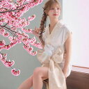 花魁 コスプレ ミニ ショート丈 仮装 コスプレ 和服 着物 花魁 ドレス 衣装 着物 コスプレ 忍者 ノースリーブ くのいち サテン和柄花魁ミニ着物ドレス 和柄 よさこい 花魁 コスプレ キャバドレス イベント 祭りホワイト【楽天スーパーセール 最終日】