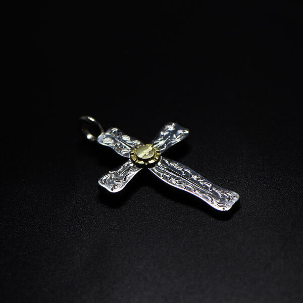 DISTORTIONクロスアラベスクGPイーグル tady&king タディアンドキング シルバー925 ペンダントトップ クロス ネックレス クロスペンダント シルバークロス ネックレス 十字架 ネックレス メンズ タディ&キング シルバーアクセサリーレジスト原宿