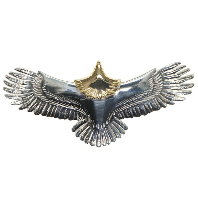 大イーグル頭金 tady&king シルバー925 ペンダントトップ ネックレス メンズ ネイティブアクセサリー eagle top K18 大きめ 鷲 鷹 翼 表参道 シルバーアクセサリーレジスト原宿