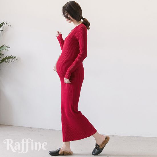 結婚式 ドレス 服装 謝恩会 二次会 ワンピース 卒業パーティー 卒業式 パーティードレス 韓国 マタニティドレス 結婚式 リブニット 4色 ロング マキシ 大...