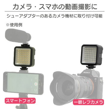 【クーポン100円引き】お買い物マラソン LED ビデオライト スマホ 自撮り LEDライト LED 動画撮影 スマホライト 撮影 youtube 充電式 小型 フィルライト 連結可能 テレワーク Tiktok セルフィー クリップライト リール