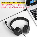 USB マイク付 ヘッドセット ノイズキャンセリング テレワーク リモート会議 ミュートボタン付 USB接続 ヘッドフォン WEB会議 テレワーク リモートワーク ゲーム ビジネス ボイスチャット windows ウインドウズ mac マック Chrome