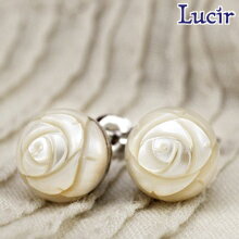 【12月 スーパーSALE 10%OFF】淡水パール ピアス シルバー925 バラ 彫り フレッシュウォーターパール スタッドピアス ロジューム レディース【送...