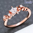 【6月 スーパーSALE 10%OFF】【Lucir】ピンクカラーで可愛らしさUP!星をちりばめたロマンティックなリング stellaシリーズdreaming starリング(ピンクゴールド) LC-117-2PGラッキーモチーフ ジュエリー プレゼント 結婚祝い 出産祝い モバナナ