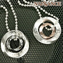 【12月 スーパーSALE 半額】ペア ネックレス つけっぱなし カップル ツイストリング 人気 結び【送料無料】 プレゼント 結婚祝い 出産祝い モバナナ ク...