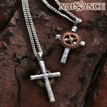【12月 スーパーSALE 半額】【NAISSANCE】【送料無料】クロスが2人を守ってくれる!心の歯車ペンダント PA-22-M-L-pa プレゼント 結婚祝...