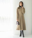 【あたたか裏起毛シリーズ】【洗える/ストレッチ】レディース ロングワンピース シャツワンピ 裏起毛 暖かい オフィスカジュアル 通勤 きれいめ 上品 おしゃれ ...
