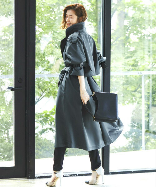 【テフロン加工】ロングトレンチコート スプリングコート テロンチ アウター チェスターコート レディース 秋コーデ 春コーデ 大きいサイズ 50代 40代 30代 七五三 入学式 卒業式 卒園式 ミセス 秋冬 きれいめ 通勤 服装 フォーマル 高級感 上品 即日発送 ルイルエブティック