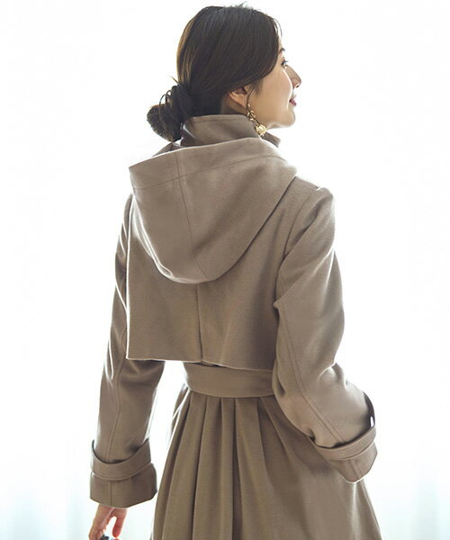 【50％OFFバーゲン価格】ウールコート ウール100% コート アウター レディース 大きいサイズ 50代 40代 30代 ミセス 春 秋 冬 きれいめ ドレス 結婚式 通勤 スーツ スタンドカラー フォーマル ミモレ丈 ロング 防寒 お出かけ 旅行 高級感 即日発送 ギフト ルイルエブティック 3