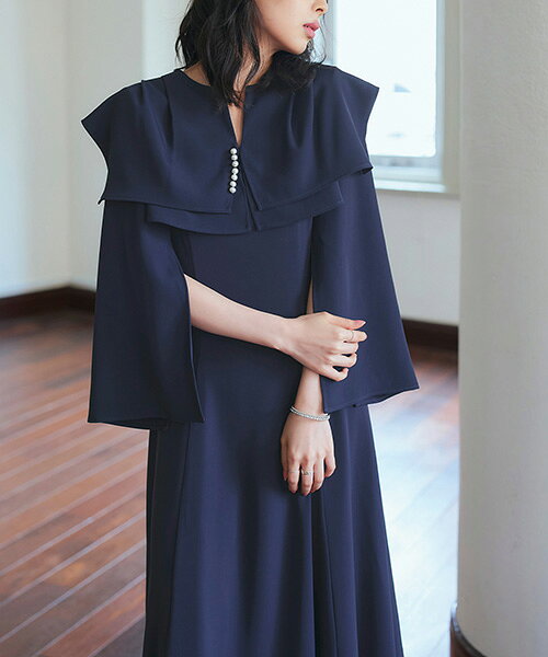 【バーゲン価格】レディース パーティードレス 結婚式 ロングワンピース お呼ばれドレス ボレロ 2点セット キャミワンピ マーメイドスカート 上品 きれいめ 40代 30代 20代 ミセス セレモニー フォーマルドレス 披露宴 二次会 スリット袖 即日発送 ギフト ルイルエブティック