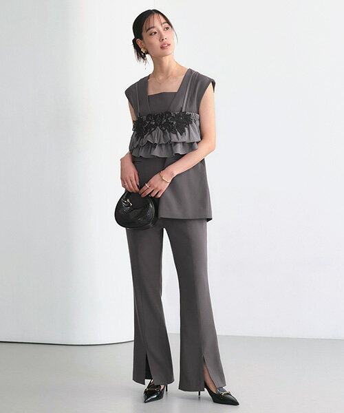 レディース セットアップ ベスト ジレ ビスチェ 3点セット 結婚式 パーティードレス パンツスーツ パンツドレス お呼ばれ オケージョン セレモニー フォーマルスーツ ミセス 50代 40代 30代 上品 きれいめ 上品 披露宴 母親 大きいサイズ 即日発送