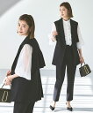 【ストレッチ】レディース セットアップ ママスーツ パンツスーツ ジレ セレモニースーツ 2点セット フォーマル ミセス 50代 40代 30代 卒業式 入学式...