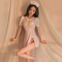 【即納】ピンク色 サスペンダー ナース服 コスプレ衣装