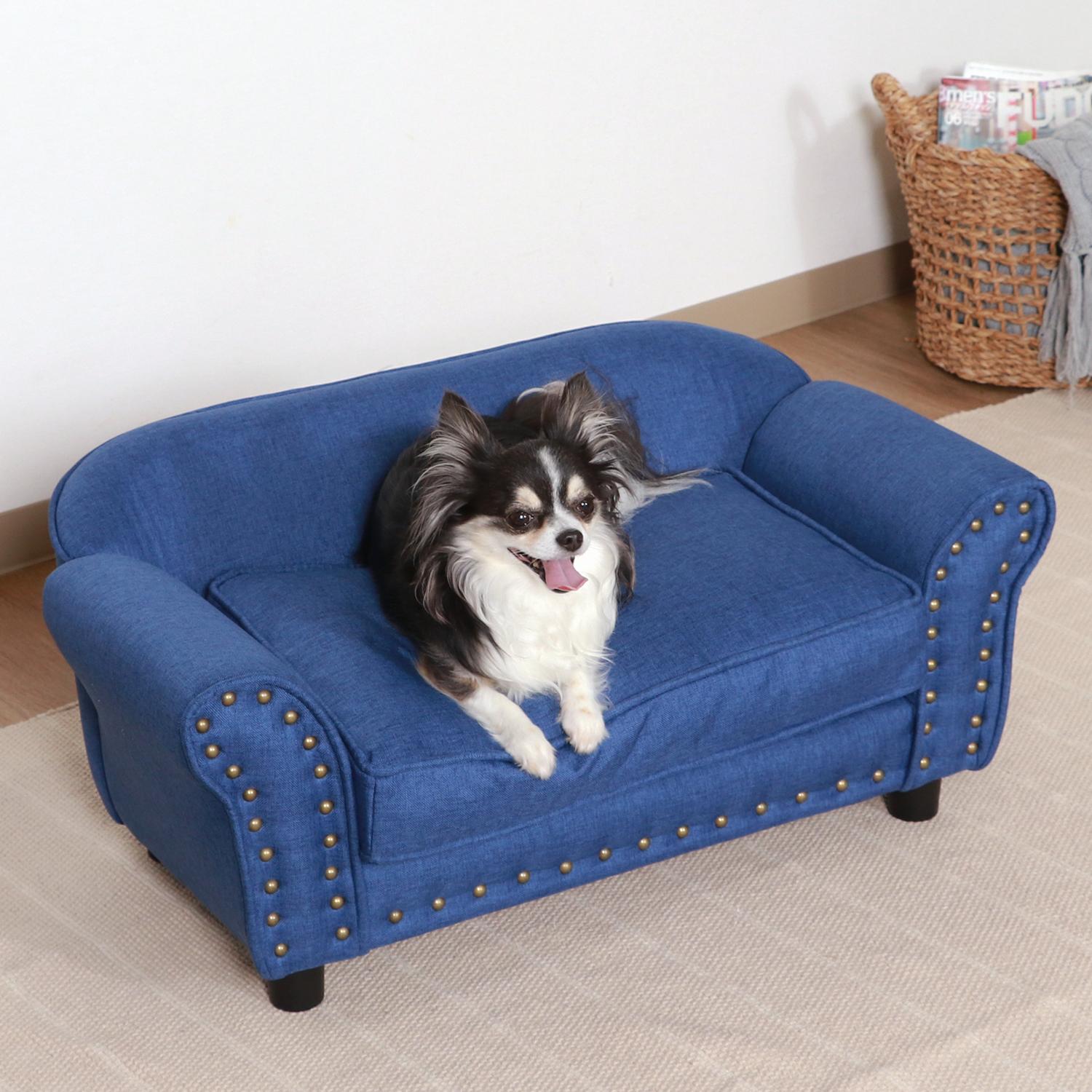 ペットソファ(チェスターフィールド風) BL