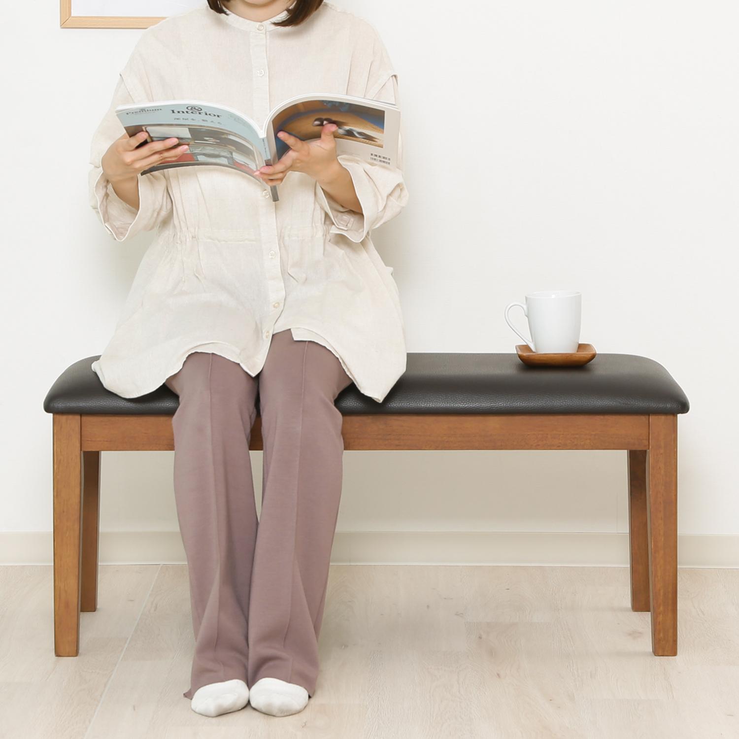 ダイニングベンチ スノア BR