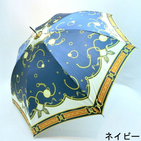 【雨傘】【長傘】アルバリーナ・つやつやサテン生地リボン柄グラスファイバー骨ジャンプ雨傘