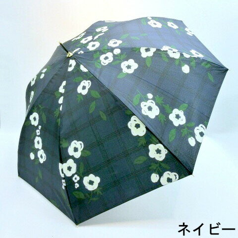 【雨傘】【長傘】白花柄♪風に強い耐風仕様のジャンプ雨傘 【雨傘】【長傘】白花柄♪風に強い耐風仕様のジャンプ雨傘