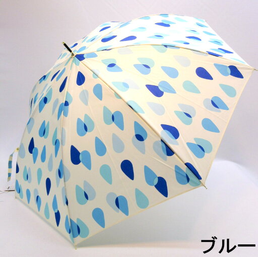 【雨傘】【長傘】サークルドロップ柄耐風骨スリムジャンプ傘 【雨傘】【長傘】サークルドロップ柄耐風骨スリムジャンプ傘