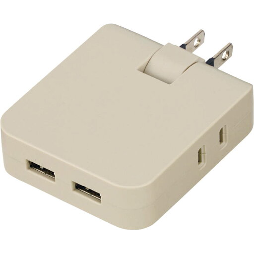 マルチアダプター(2AC+2USB) 0065-02 グレージュ マルチアダプター(2AC+2USB) 0065-02 グレージュ