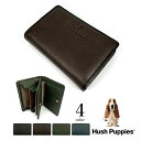 全4色 Hush Puppies ハッシュパピー ソフトレザー二つ折り財布 L字ファスナー小銭入れ(4)