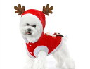 \全店ポイント5倍/猫服 犬服 仮装 可愛いサンタクロース ペット服 変身コスチューム立ちぐるみ 犬コスプレ ペットコスプレ ペット用かぶりもの 出掛け おしゃ...