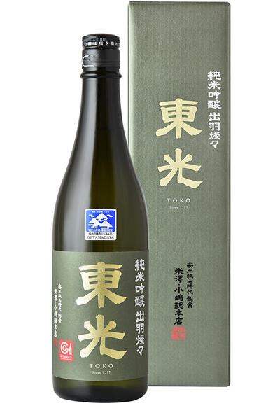 小嶋総本店 東光 純米吟醸 出羽燦々 箱入 1.8L瓶 x 6本ケース販売 (清酒) (日本酒) (山形)