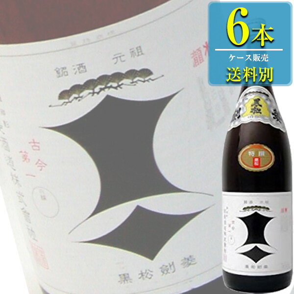 剣菱酒造 黒松剣菱 1.8L瓶 x 6本ケース販売 清酒 日本酒 兵庫 