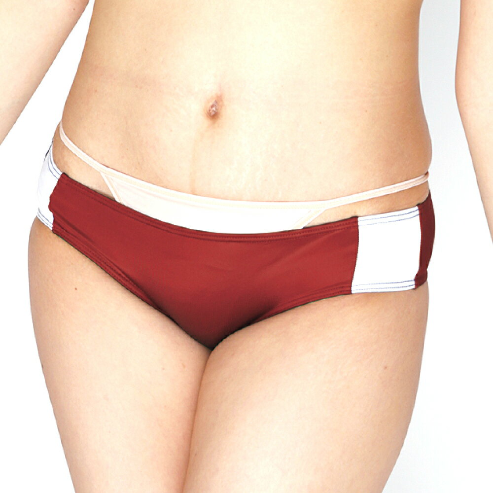 光沢ストレッチ体操服 ブルマ エンジ