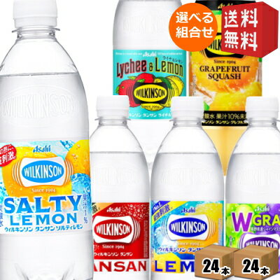 ウィルキンソン タンサン 炭酸水 送料無料 アサヒ 500mlPET 48本(24本×選べる2ケー...