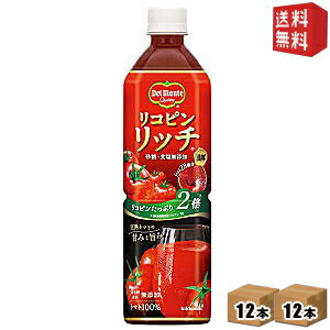 【送料無料】デルモンテ リコピンリッチ 900gペットボトル 24本 (12本×2ケース) (トマトジュース) ※北海道800円・東北400円の別途送料加算 [39ショップ]のサムネイル