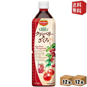 【送料無料】デルモンテHEALTHY GARDEN クランベリー＆ざくろ920gペットボトル 24本(12本×2ケース)(ヘルシーガーデン)※北海道800円・東北400円の別途送料加算 [39ショップ]