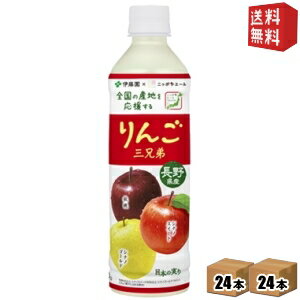 Rakuten - 【送料無料】伊藤園 ニッポンエール 長野県産りんご三兄弟 400gペットボトル 48本(24本×2ケース) アップル リンゴ ジュース 林檎JA全農共同開発商品 秋映 シナノスイート シナノゴールド ※北海道800円・東北400円の別途送料加算 itoen2505
