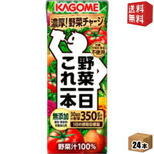 【送料無料】あす楽 カゴメ 野菜一日これ一本 200ml紙パック 24本入 [野菜ジュース] ※北海道800円・東北400円の別途送料加算 [39ショップ]