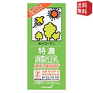 【送料無料】キッコーマン飲料 特濃（とくのう）調製豆乳 1000ml紙パック 12本 （6本×2箱） ※北海道800円・東北400円の別途送料加算 [3..