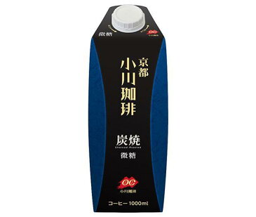 送料無料 【2ケースセット】小川珈琲 小川珈琲店 炭焼珈琲 微糖 1000ml紙パック×12(6×2)本入×(2ケース) 北海道・沖縄・離島は別途送料が必要。