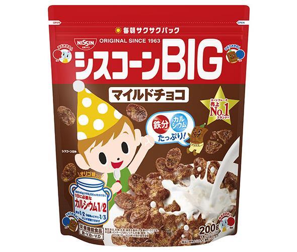 送料無料 日清シスコ シスコーンBIG マイルドチョコ 200g×6袋入 北海道・沖縄・離島は別途送料が必要。